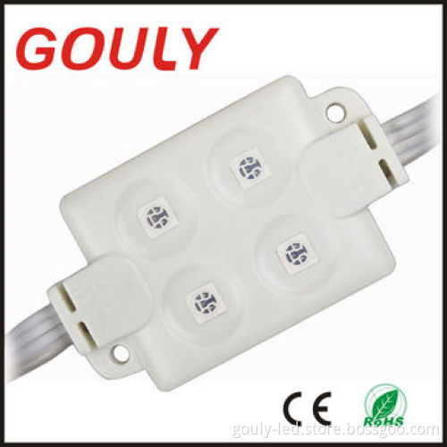 Injection Waterproof LED Module with 5050 SMD 4-LED, 12V DC Water-resistant Drive
